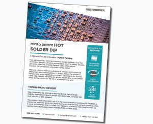 Micro Device Hot Solder Dip Brochure Download