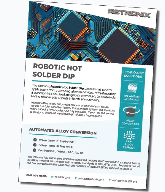 Robotic Hot Solder Dip Brochure
