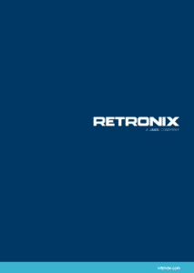 This document has all the information about Retronix. Service offerings, market applications and the contact details.