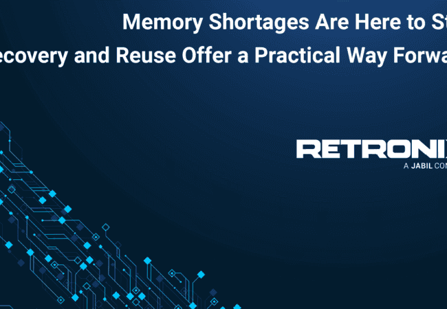 Memory shortages are here to stay. Recovery and reuse offer a practical way forward.
