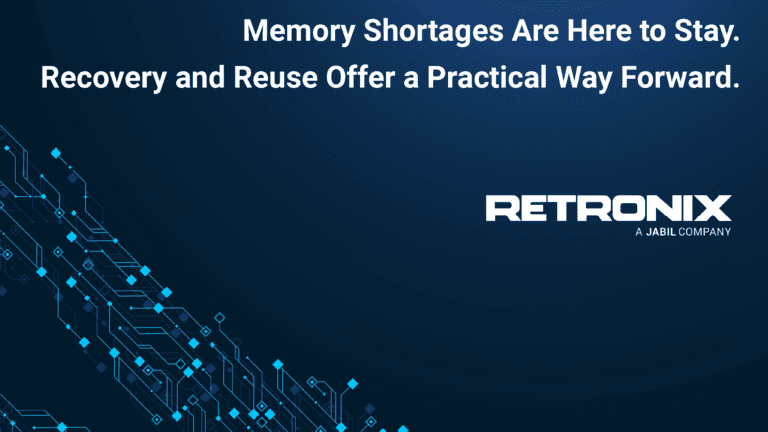 Memory shortages are here to stay. Recovery and reuse offer a practical way forward.